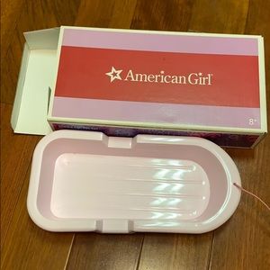 American Girl Doll pink sled